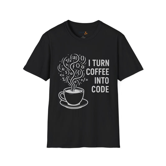 I Turn Coffee Into Code Unisex T-Shirt